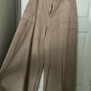 Mustard Seed Wide legs Tan Trousers